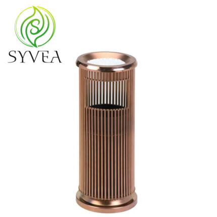 Round pipe ash bin