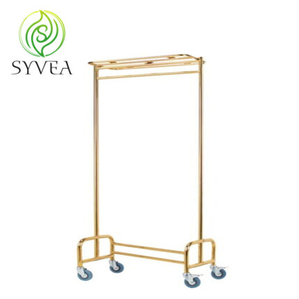 Hanging platform skirt car