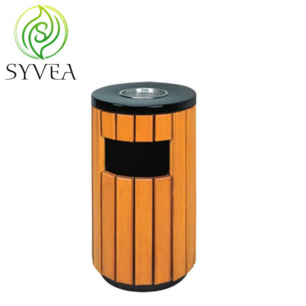 Park circular garbage bin
